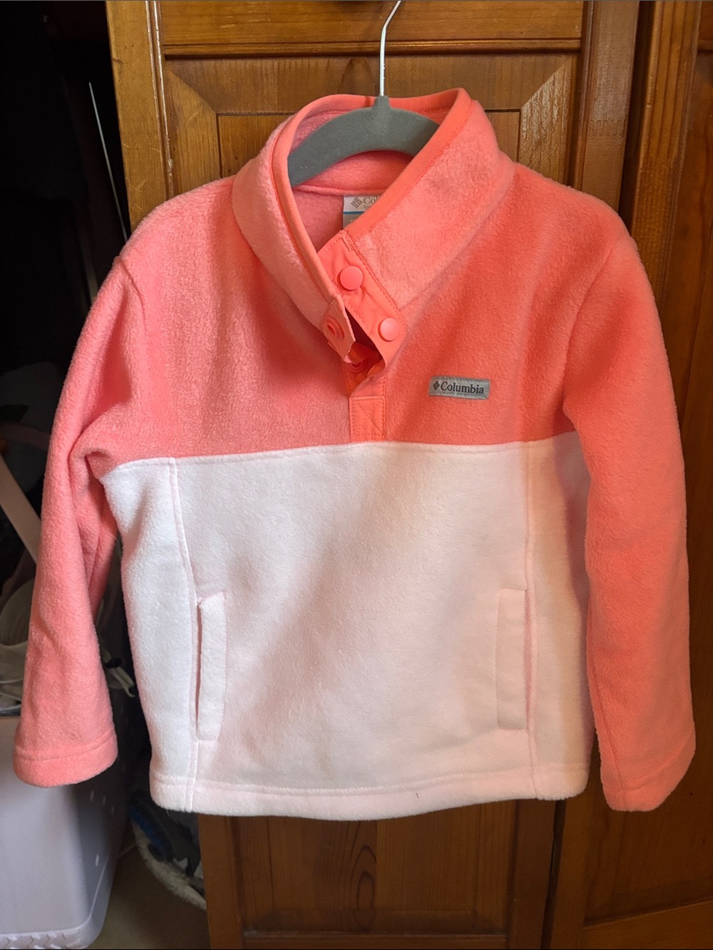 Columbia Girls' Pink & Coral Fleece Pullover